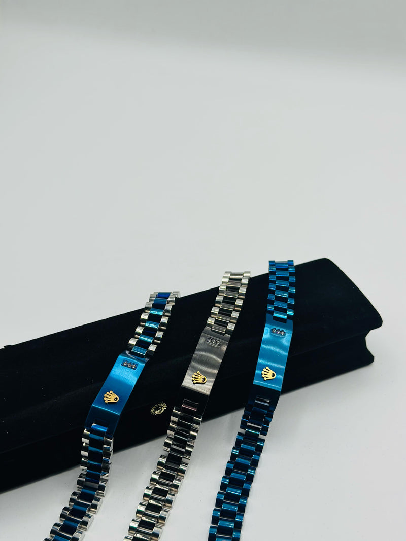 Two Tone Crown Bracelet