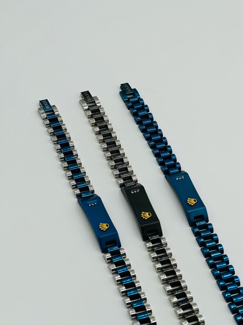 Two Tone Crown Bracelet